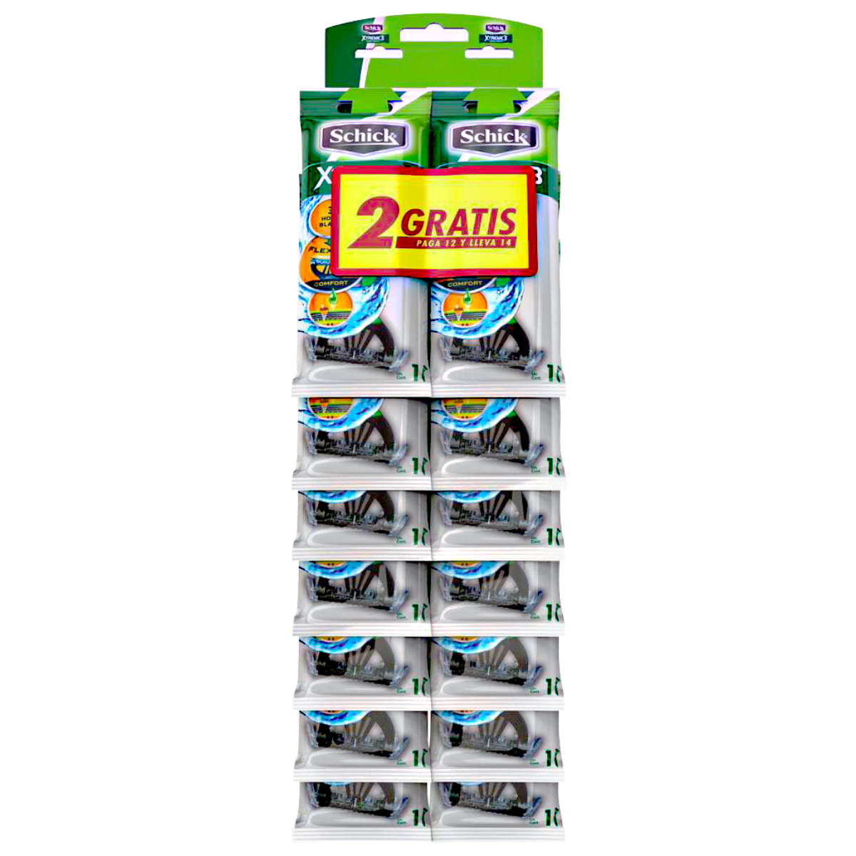 RASTRILLOS SCHICK XTREME 3 PIEL SENSIBLE C/12 + 2