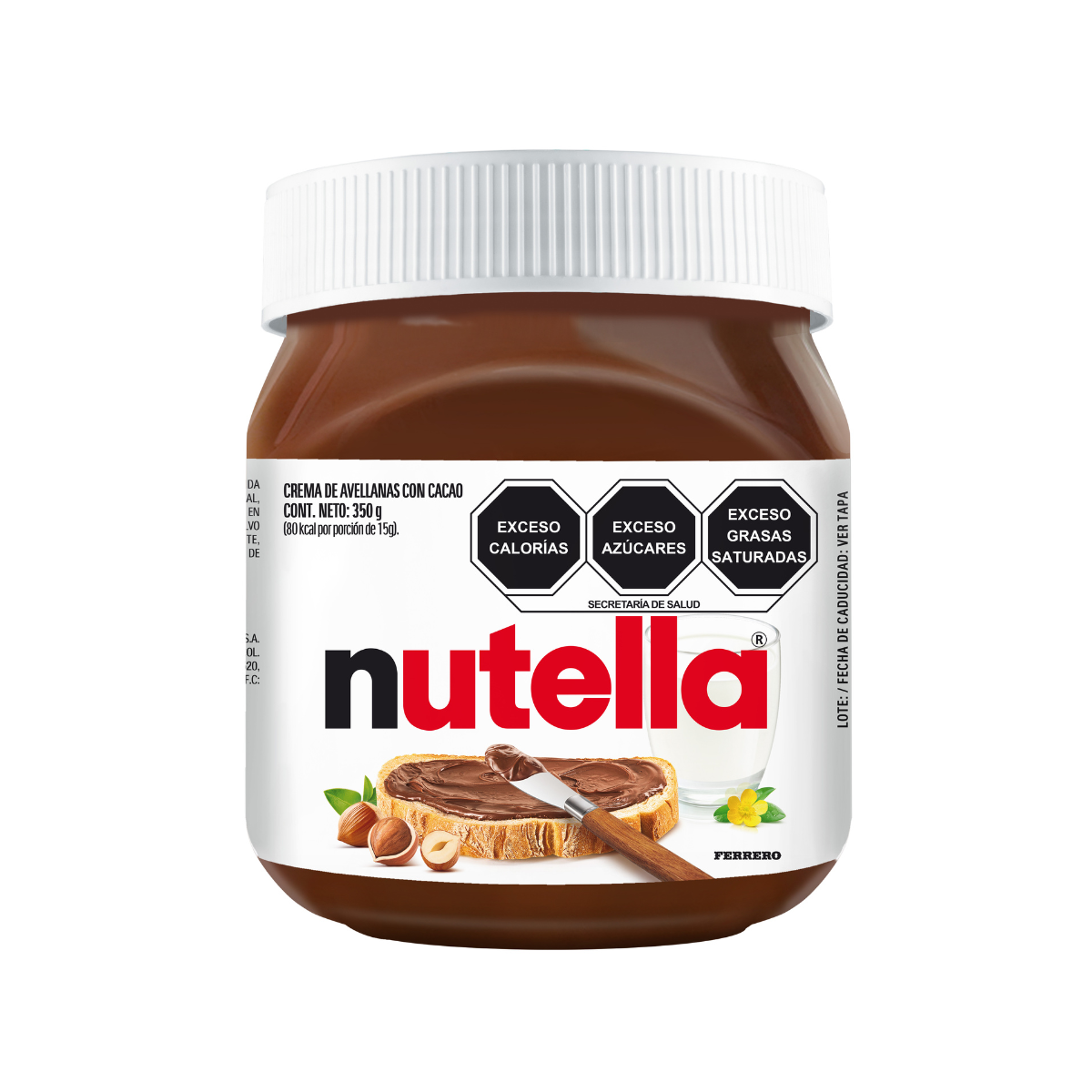 CREMA DE AVELLANAS NUTELLA 350 GR