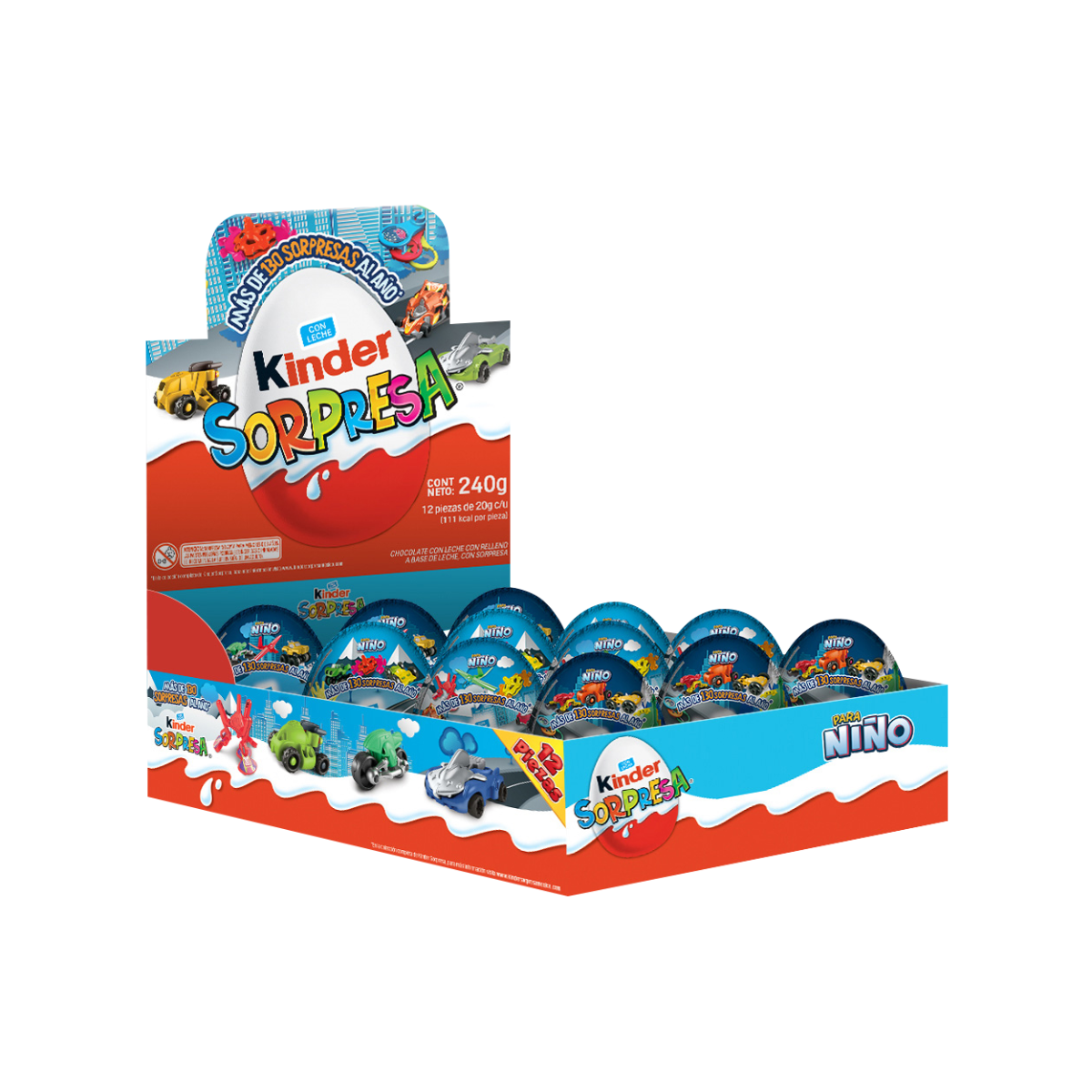 CHOCOLATE KINDER SORPRESA NIÑO T12