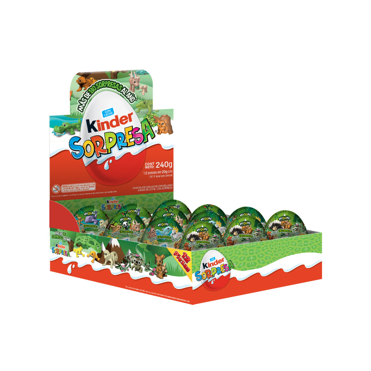 CHOCOLATE KINDER SORPRESA NATOONS T12