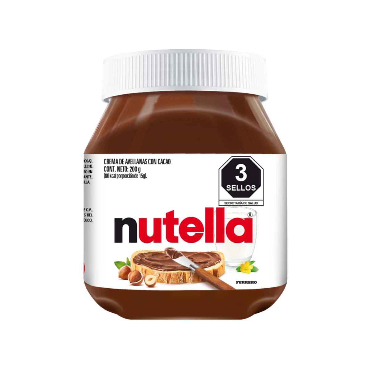 CREMA DE AVELLANAS NUTELLA 200 GR