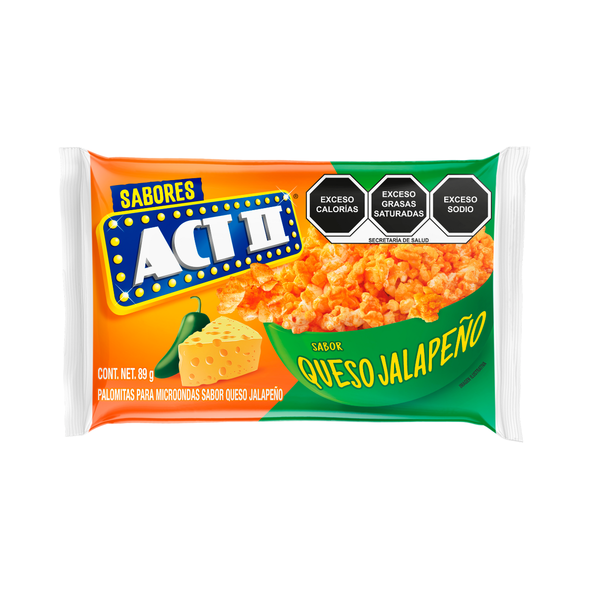 PALOMITAS ACT II QUESO JALAPEÑO