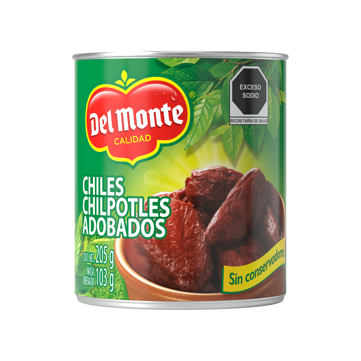 CHILPOTLES ADOBADOS DEL MONTE 205 GR