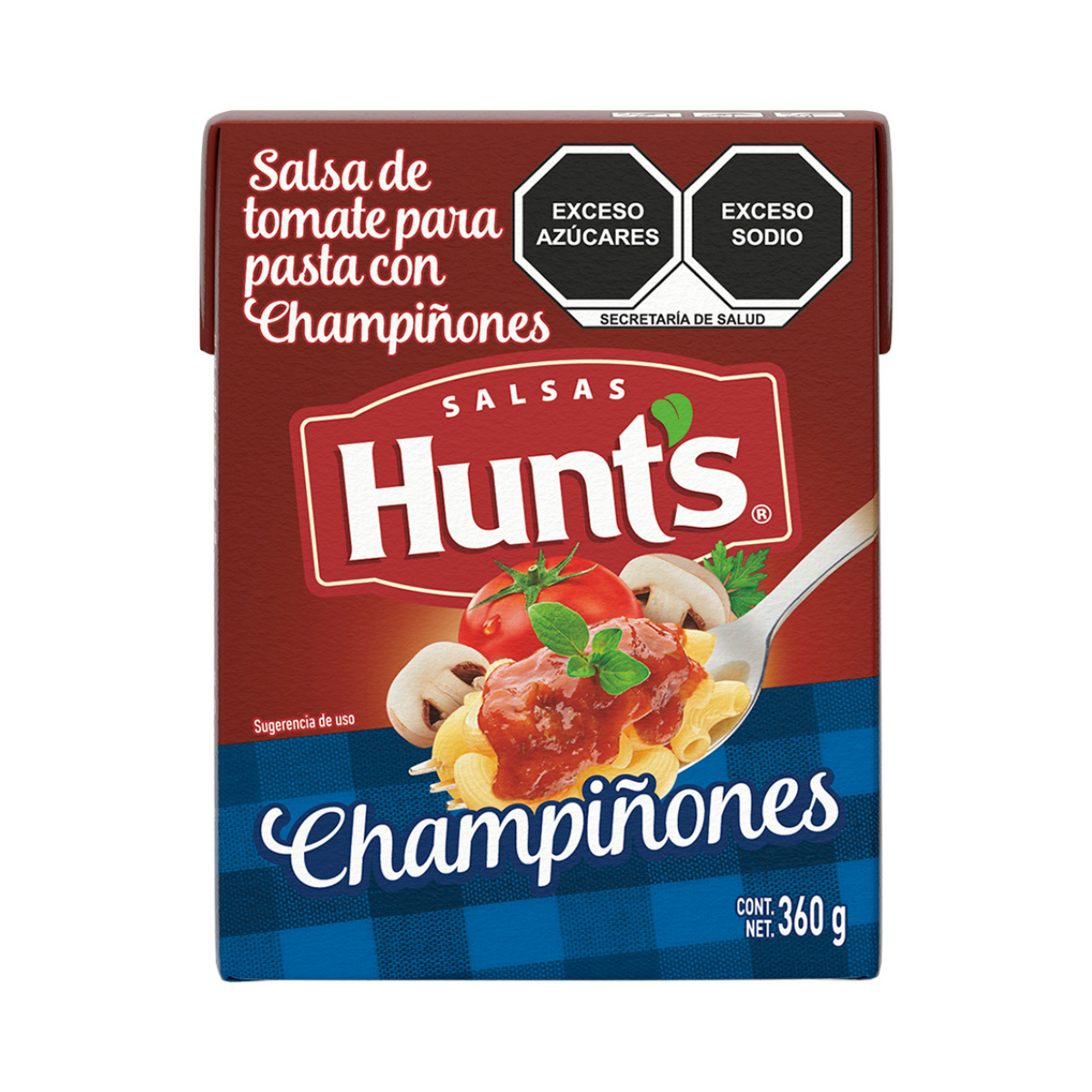 SALSA PARA PASTA HUNT´S CON CHAMPIÑONES 360 GR