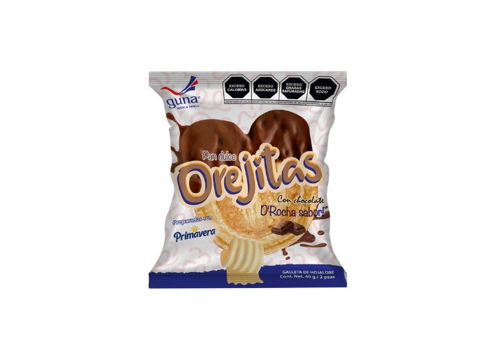 TIRA DE OREJITAS CON CHOCOLATE GUNA