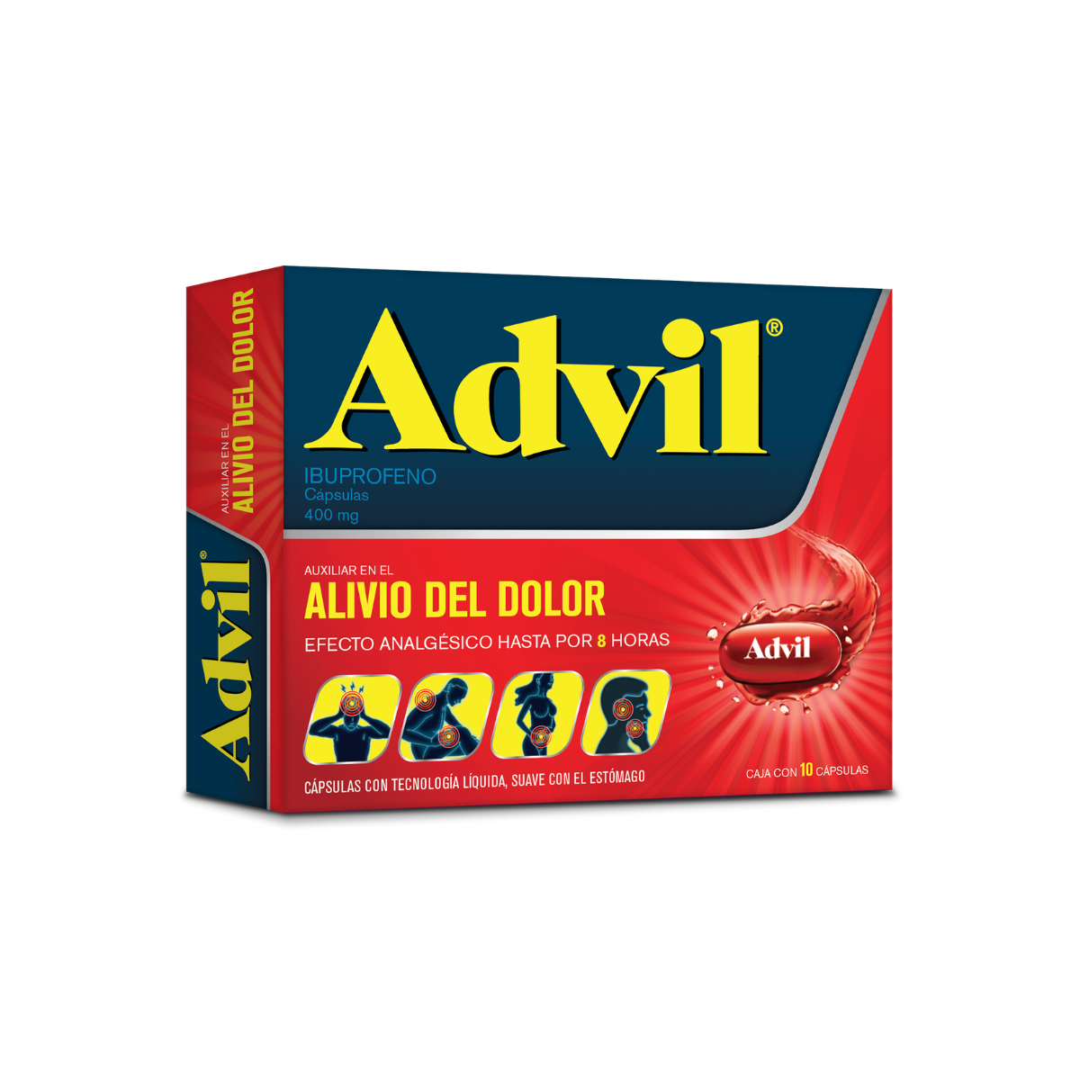 ANALGÉSICO ADVIL C/10 CAPSULAS - 400 MG