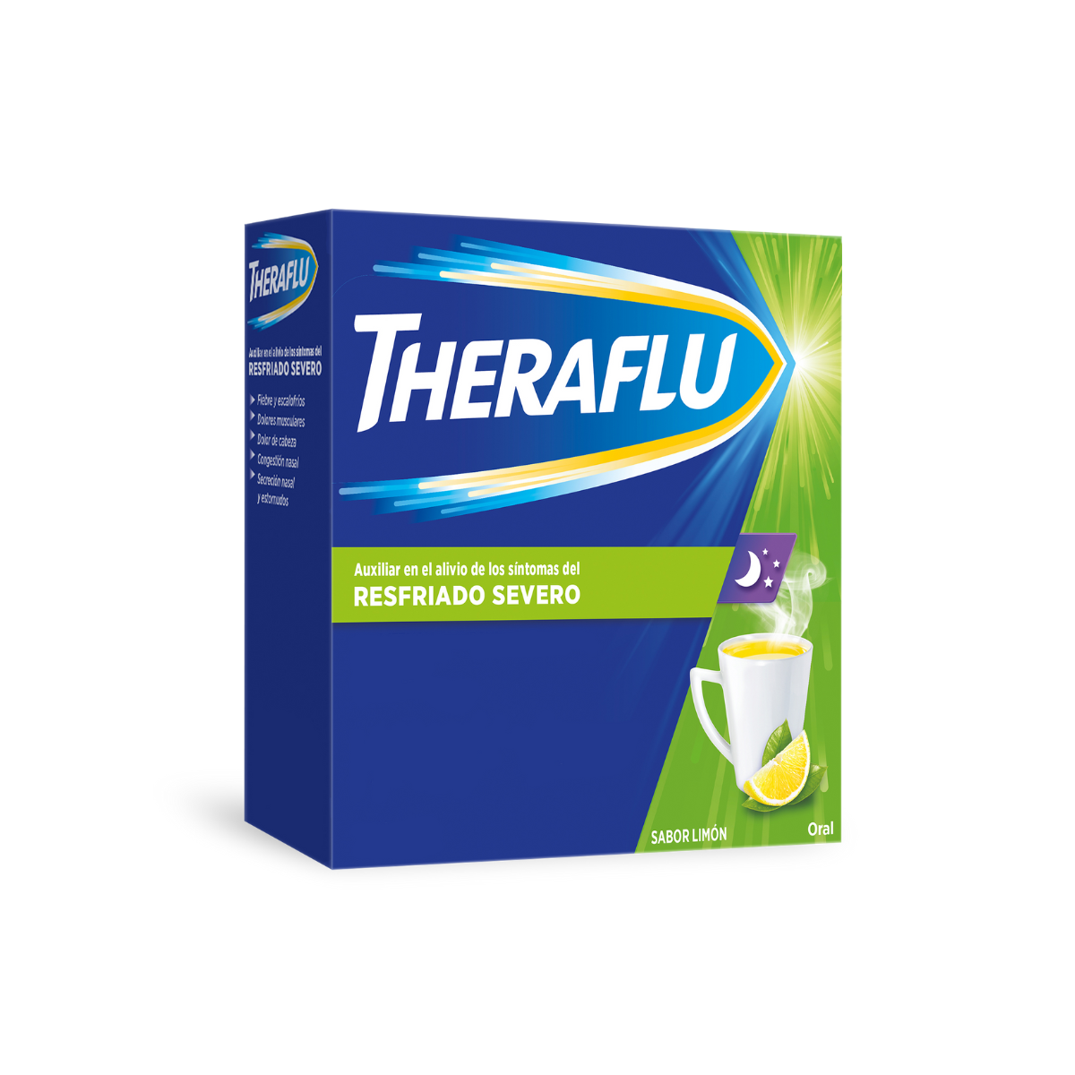 ANTIGRIPAL THERAFLU VERDE C/10 SOBRES - 650 MG