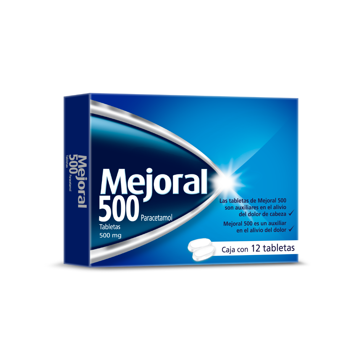 ANALGÉSICO MEJORAL C/12 TABLETAS - 500 MG
