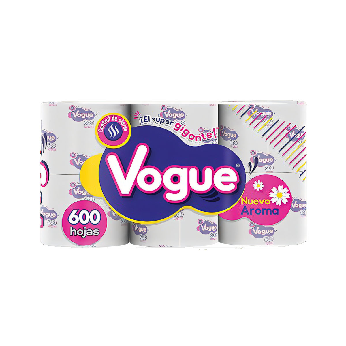 PAPEL HIGIÉNICO VOGUE HOJA DOBLE C/6