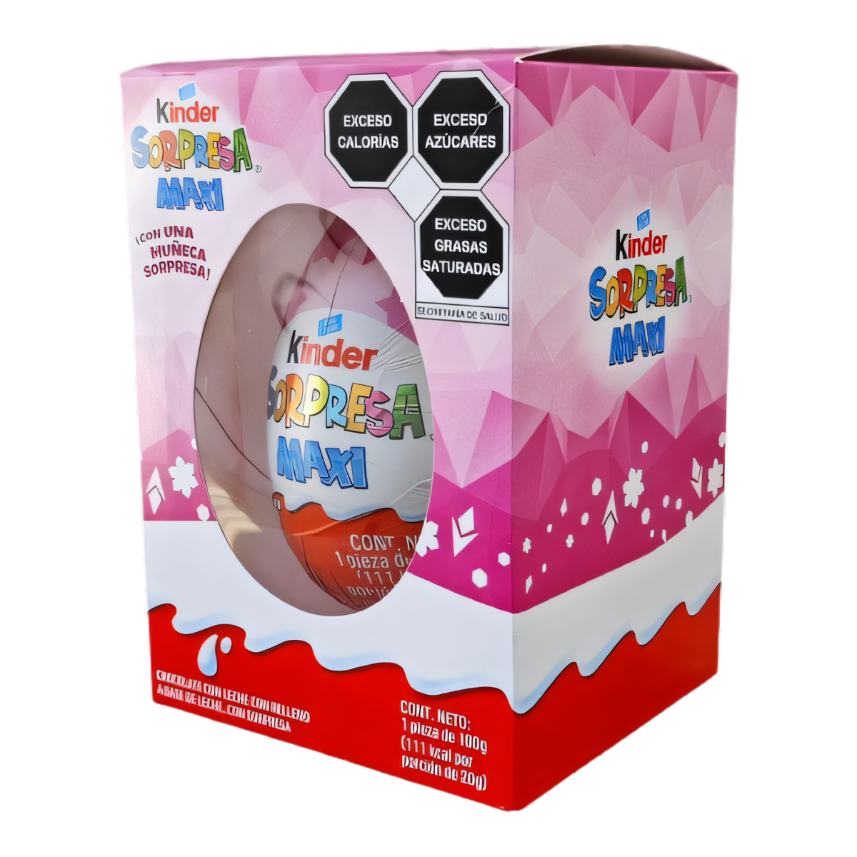 CHOCOLATE KINDER SORPRESA MAXI NIÑA 100 GR