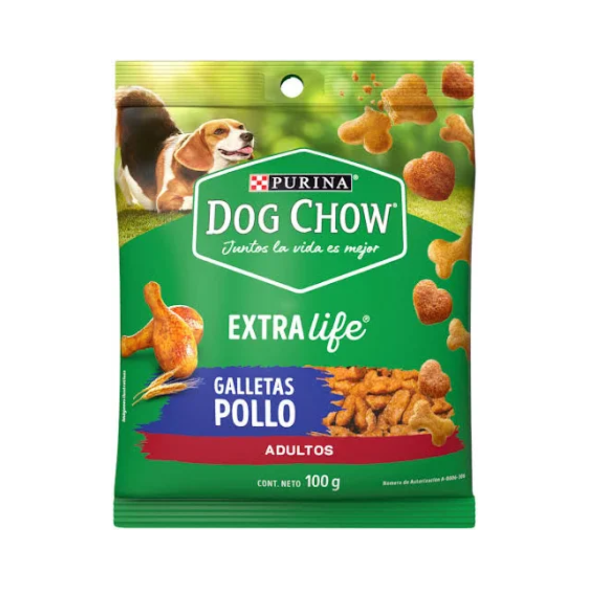 BOTANA DOG CHOW ADULTO POLLO 100 GR