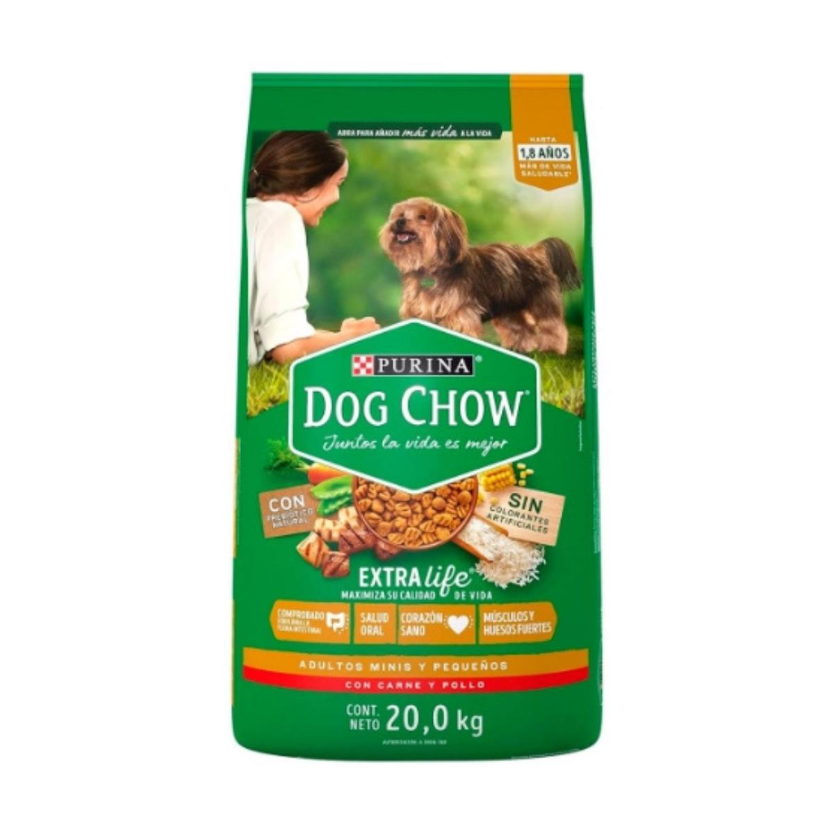 ALIMENTO DOG CHOW ADT MIN/PEQ POLLO SECO 20KG