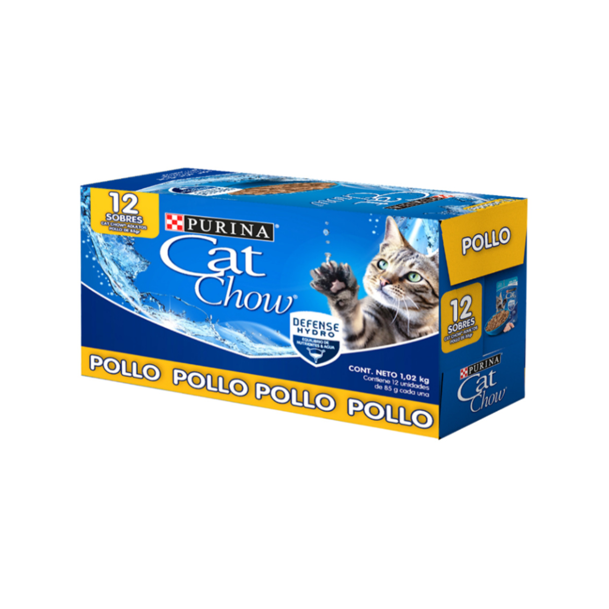ALIMENTO CAT CHOW ADULTO POLLO POUCH 85 GR