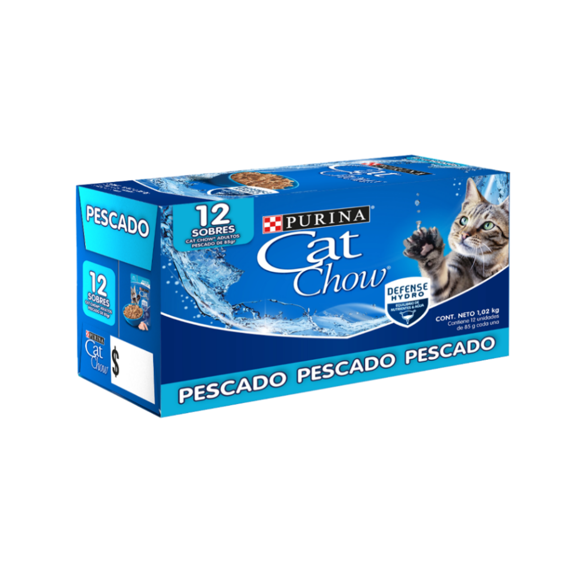 ALIMENTO CAT CHOW ADULTO PESCADO POUCH 85 GR