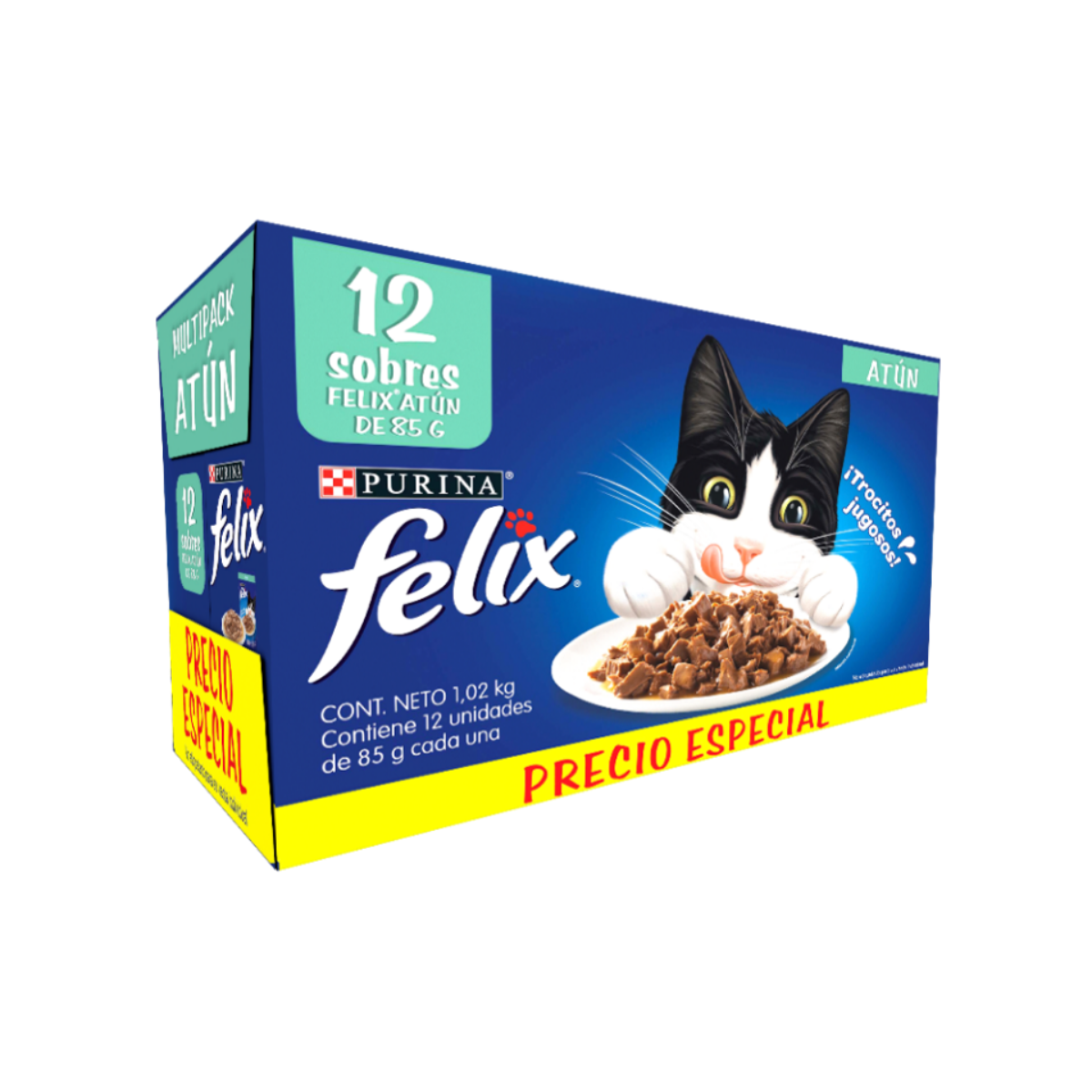 ALIMENTO FELIX ADULTO ATÚN POUCH 85 GR