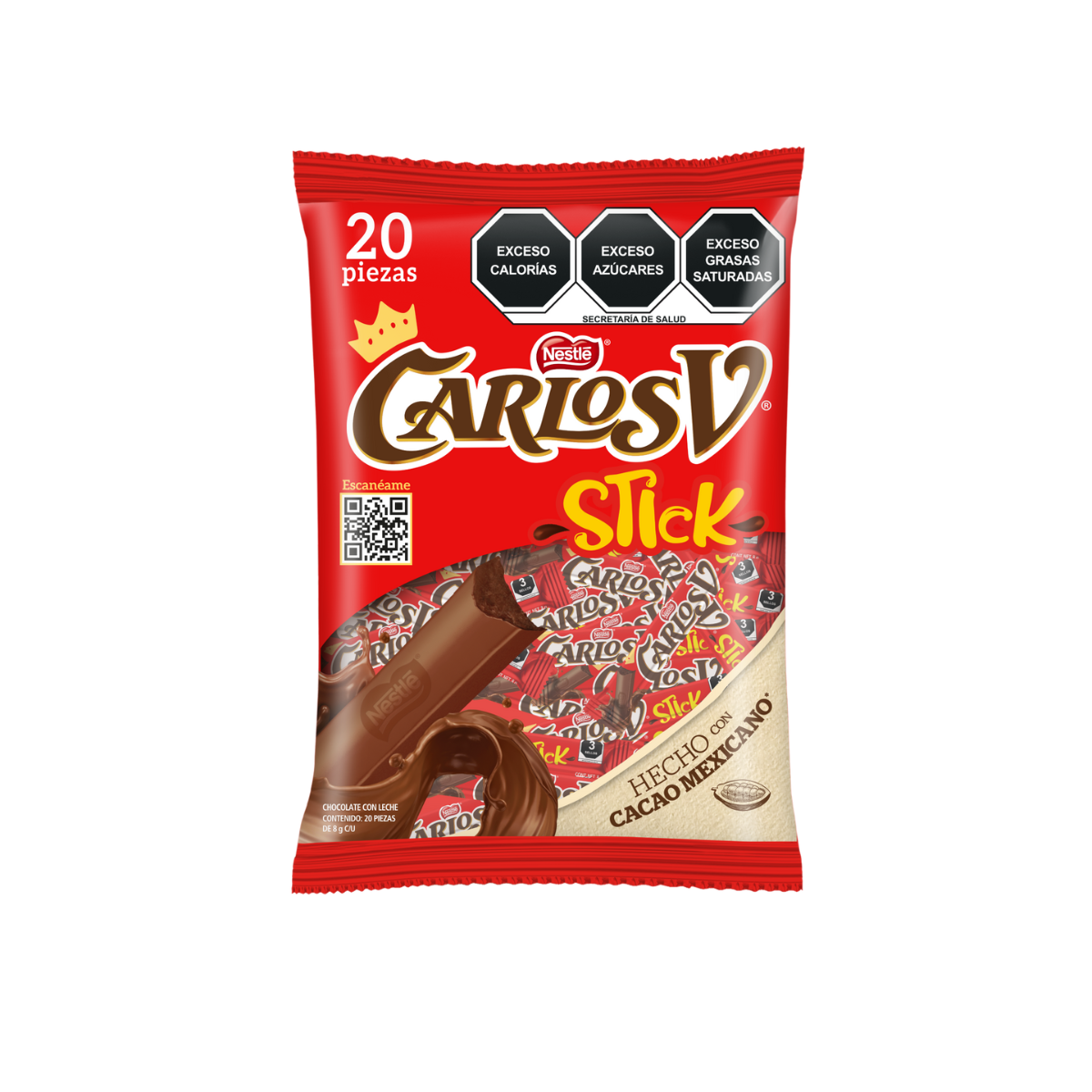 CHOCOLATE CARLOS V STICK 8 GR