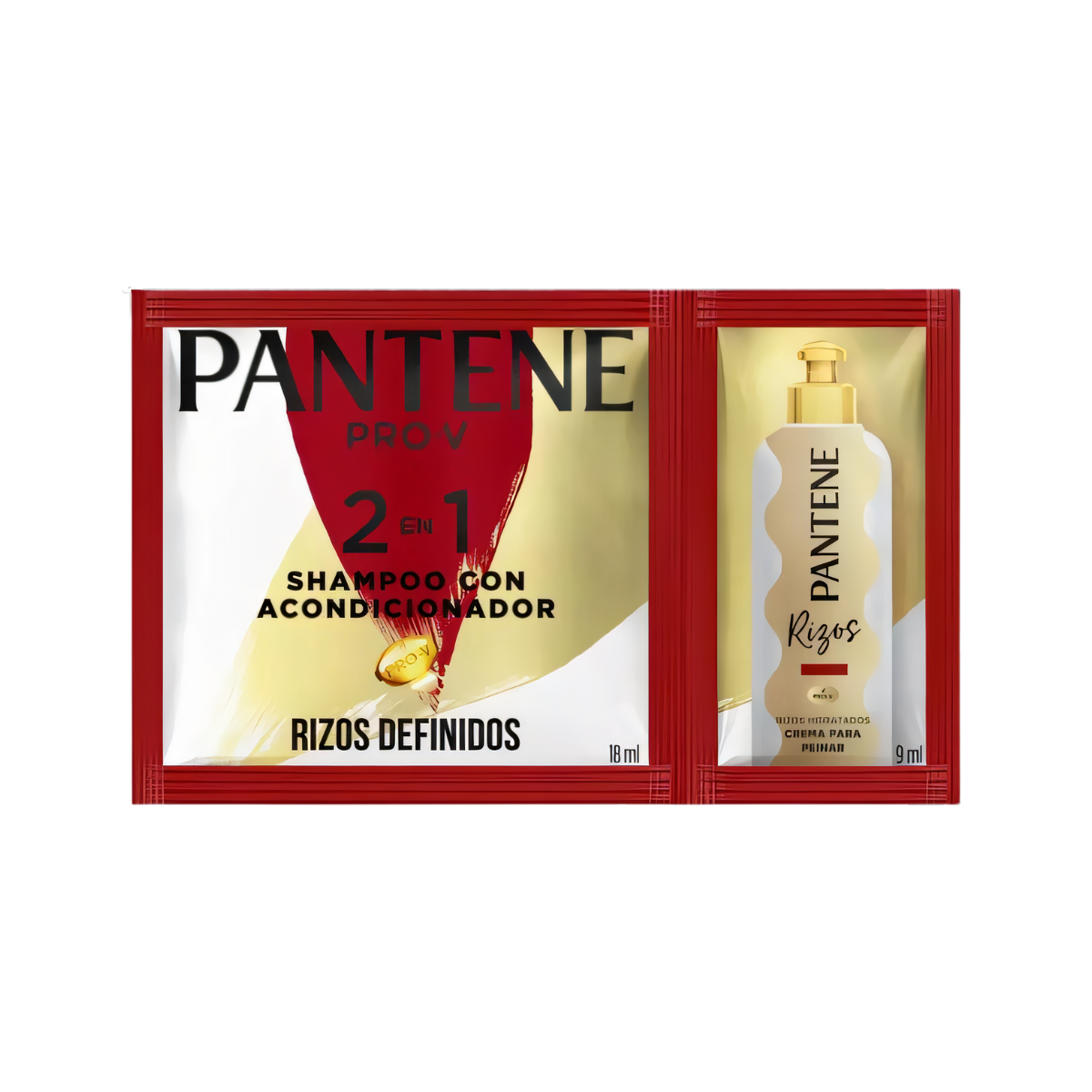 SHAMPOO PANTENE 2 EN 1 RIZOS DEFINIDOS C/12 27 ML