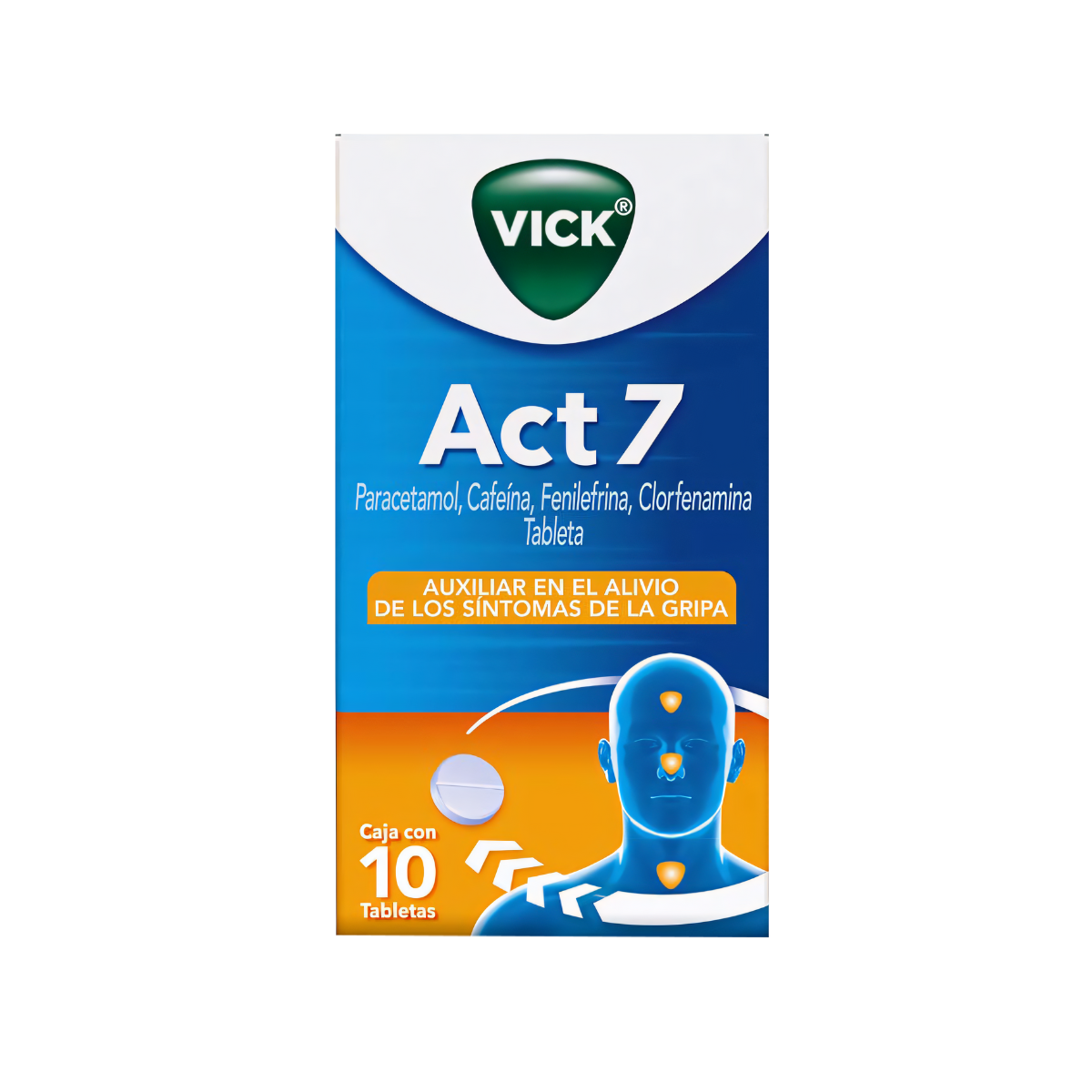 TABLETAS VICK ACT 7 C/10