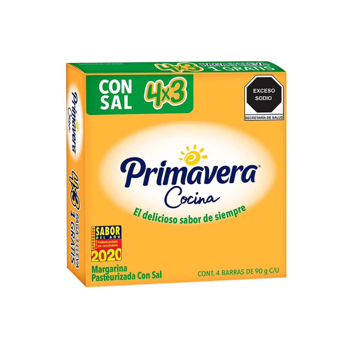 MARGARINA PRIMAVERA CON SAL C/4 90 GR